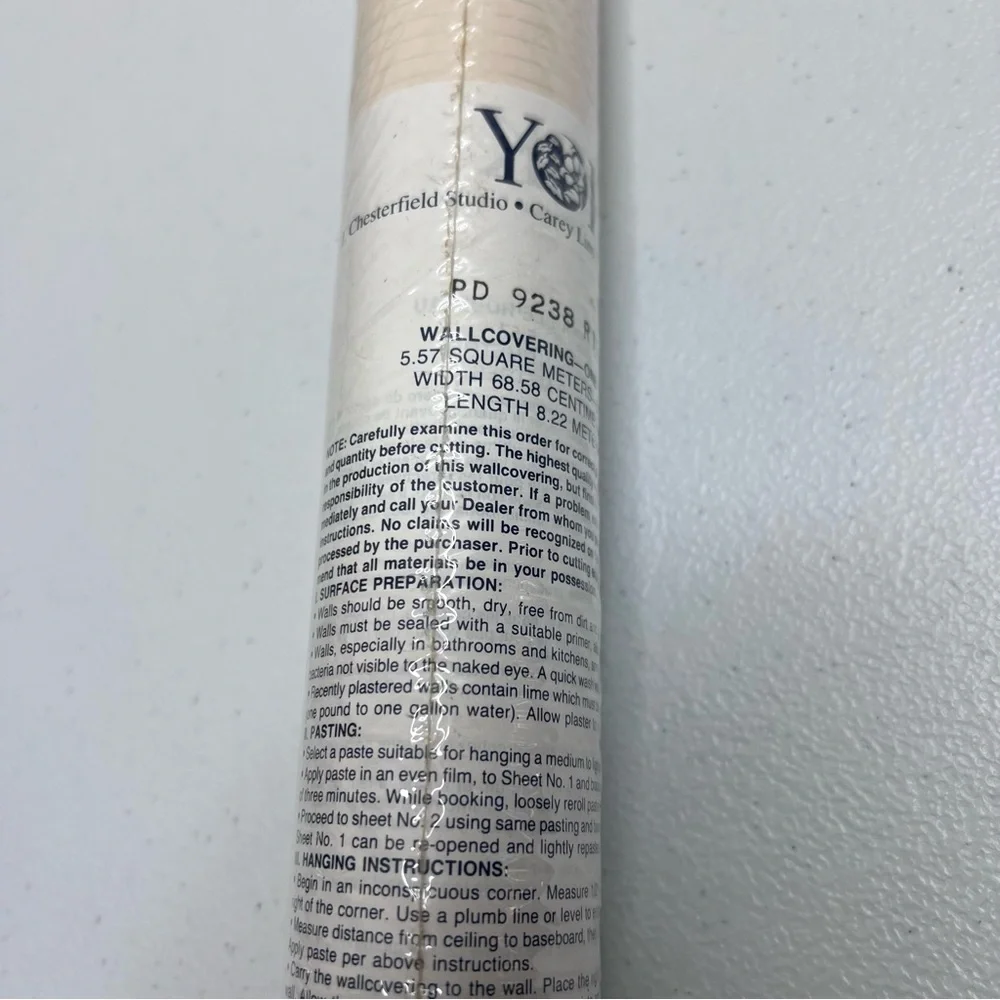 York Wallcovering PD9238 R10 Stripe Silver Neutral Cream Beige New Wallpaper